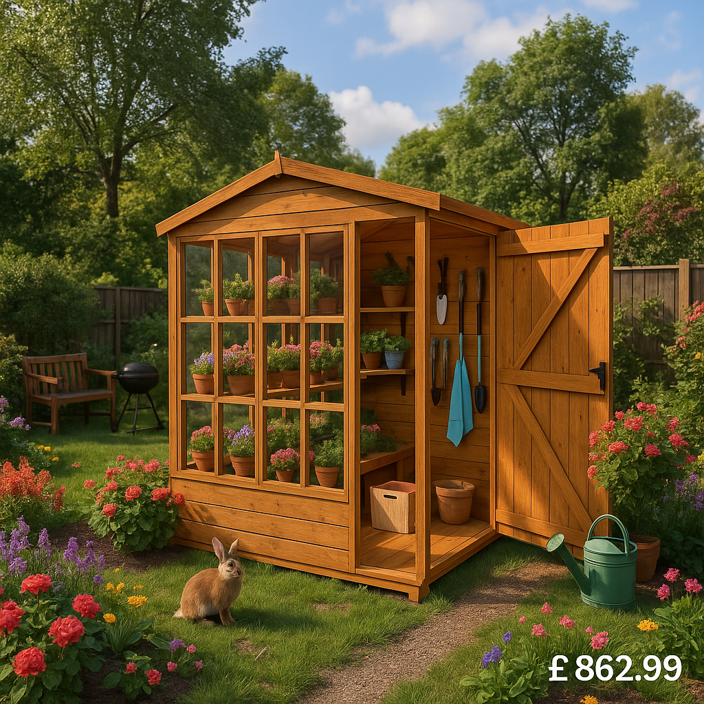 6'x6' Tiger Planthouse - Planthouse Shed - 0% Finance - Buy Now Pay Later - Tiger Sheds