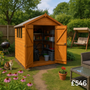 6'x6' Tiger Shiplap Apex Double Door Shed - Wooden Shiplap Sheds - 0% Finance - Buy Now Pay Later - Tiger Sheds
