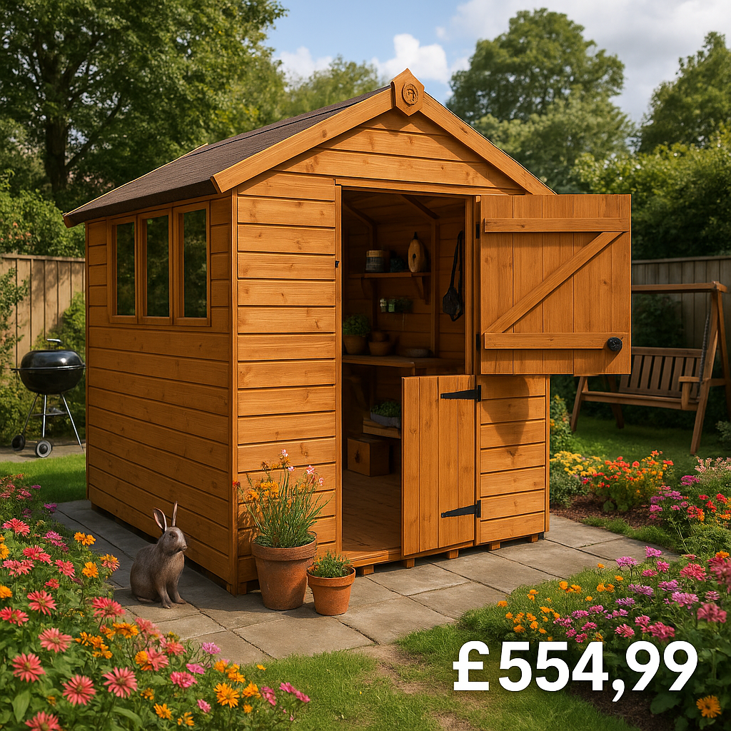6'x6' Tiger Shiplap Apex Stable Door Shed - Wooden Shiplap Sheds - 0% Finance - Buy Now Pay Later - Tiger Sheds