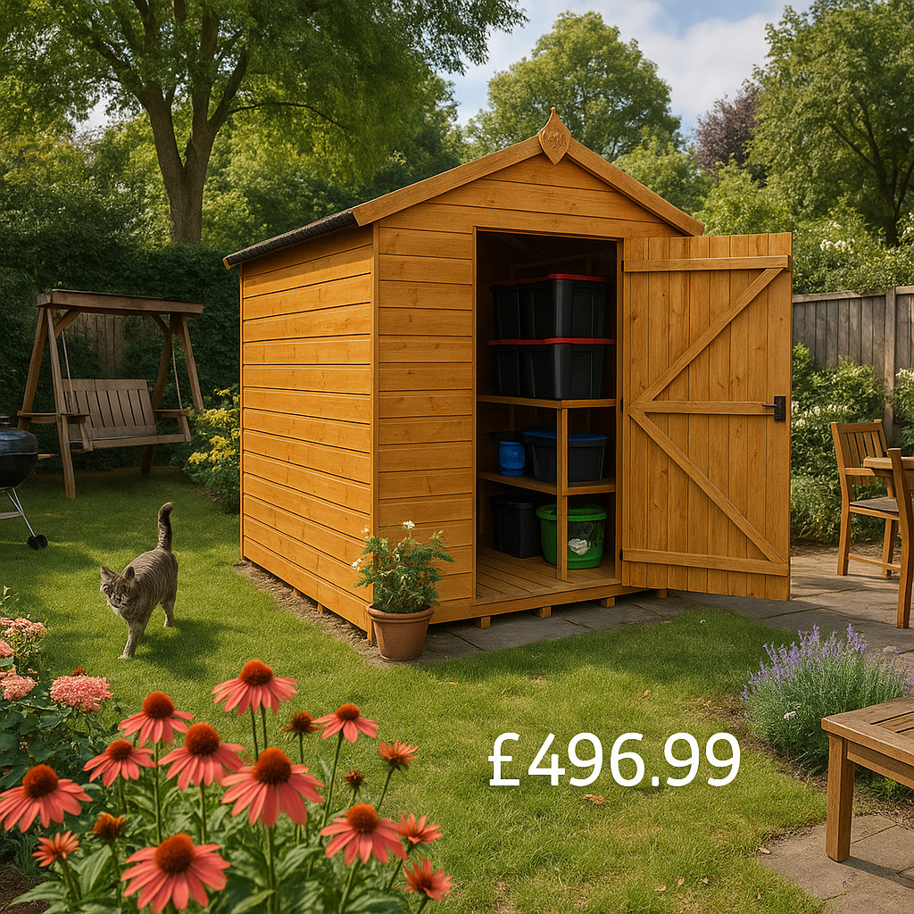 6'x6' Tiger Shiplap Windowless Apex Shed - 0% Finance - Buy Now Pay Later - Tiger Sheds