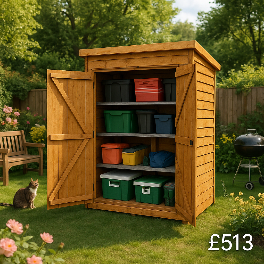 7'x4' Tiger Overlap Double Toolshed - 0% Finance - Buy Now Pay Later - Tiger Sheds