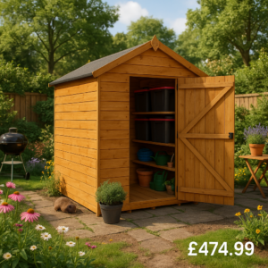 7'x5' Tiger Shiplap Windowless Apex Shed - 0% Finance - Buy Now Pay Later - Tiger Sheds