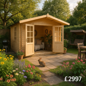 8'x10' Kipling Log Cabin - Quality Garden Log Cabins - 0% Finance - Buy Now Pay Later - Tiger Sheds