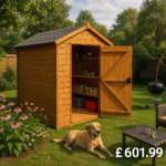 8'x4' Tigerflex Shiplap Apex Shed With Windows - Fast Delivery Outdoor Wooden Shed - 0% Interest Free Monthly Finance Available - Buy Now Pay Later