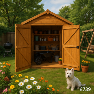 8'x6' Shiplap Apex Windowless 2-Door Shed - Custom Garden Sheds - TigerFlex Fast Delivery - 0% Finance - Buy Now Pay Later - Tiger Sheds