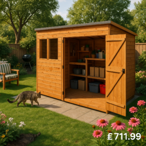 8'x6' Tigerflex Shiplap Pent Double Door Shed - 0% Finance - Buy Now Pay Later - Tiger Sheds