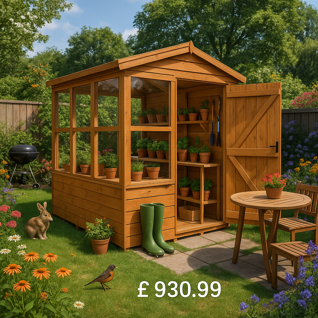 8'x6' Tiger Planthouse - Planthouse Shed - 0% Finance - Buy Now Pay Later - Tiger Sheds