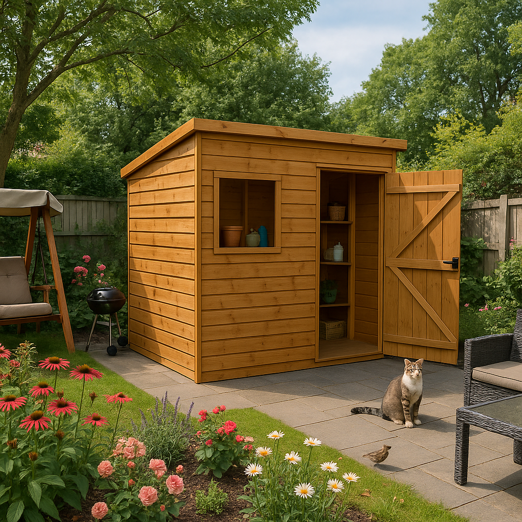 8'x6' Tiger Shiplap Extra High Pent - Heavy Duty Framing - 0% Finance - Buy Now Pay Later - Tiger Sheds