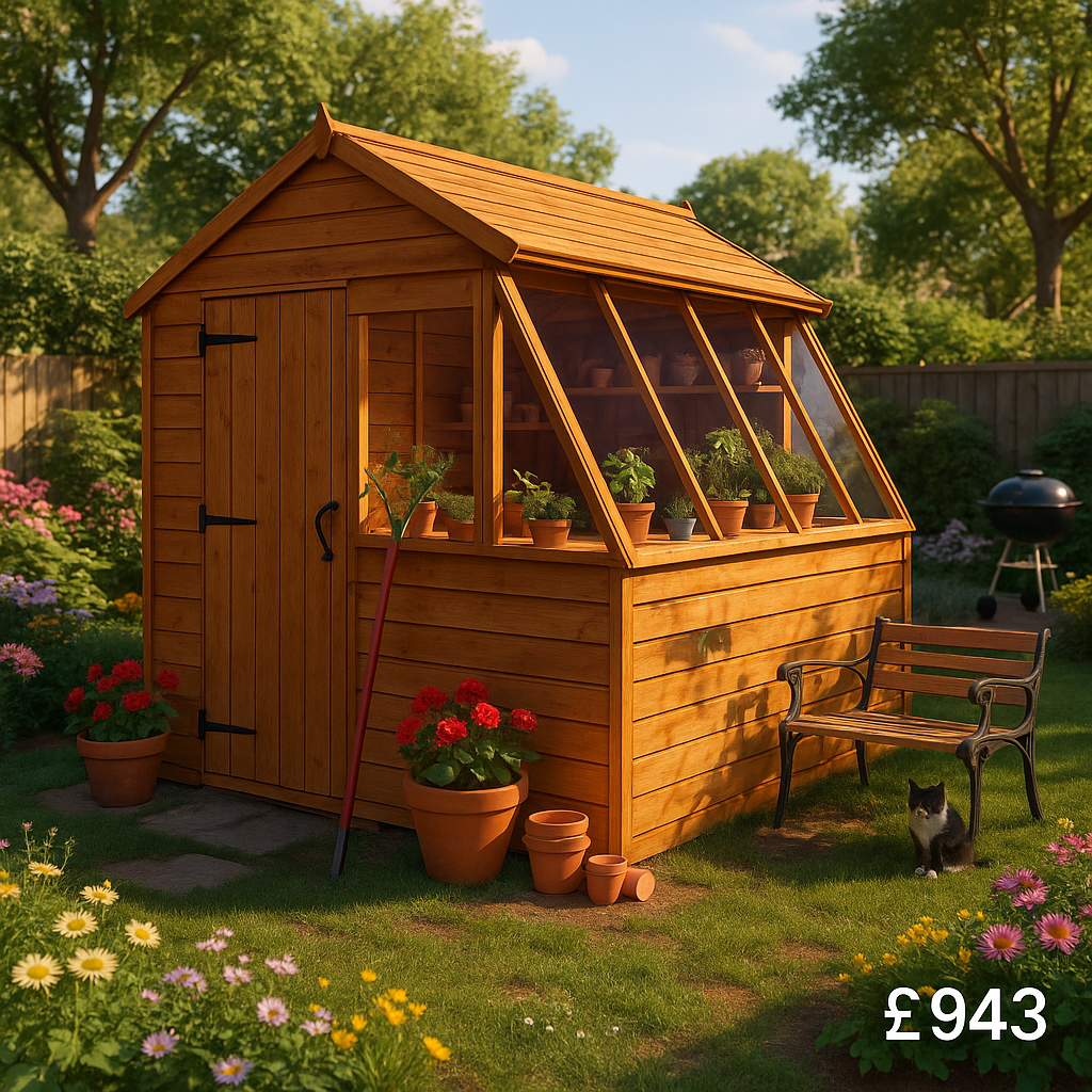 8'x8' Tiger Potting Sheds - Garden Potting Shed - 0% Finance - Buy Now Pay Later - Tiger Sheds