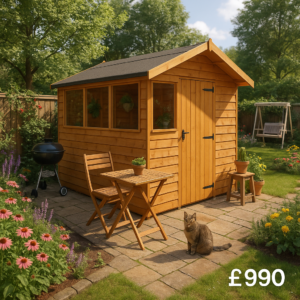 8'x8' Tiger Summer Shed - 0% Finance - Buy Now Pay Later - Tiger Sheds