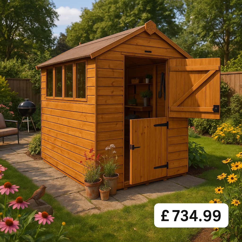 9'x6' Tiger Shiplap Apex Stable Door Shed - Wooden Shiplap Sheds - 0% Finance - Buy Now Pay Later - Tiger Sheds