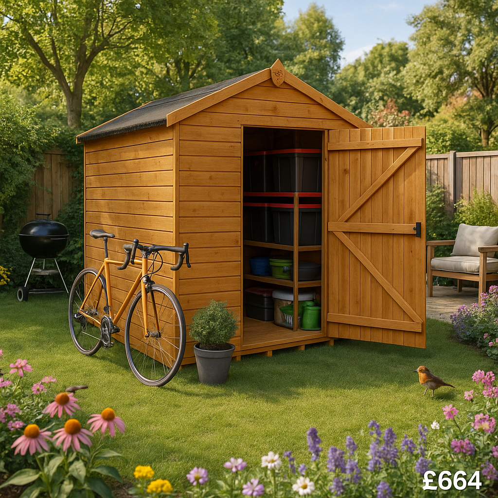 9'x6' Tiger Shiplap Windowless Apex Shed - 0% Finance - Buy Now Pay Later - Tiger Sheds