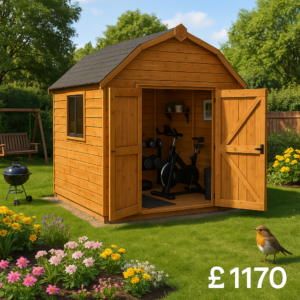Garden Gym Room - 8'x8' Tiger Mini Barn - 0% Finance - Buy Now Pay Later - Tiger Sheds