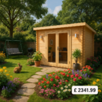 Garden Office - 10'x10' The Corbetti 28mm Log Cabin - 0% Finance - Buy Now Pay Later - Tiger Sheds