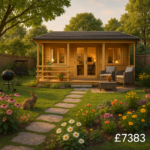 Garden Office - 20'x16' The Sigma 44mm Log Cabin Inc Veranda - 0% Finance - Buy Now Pay Later - Tiger Sheds
