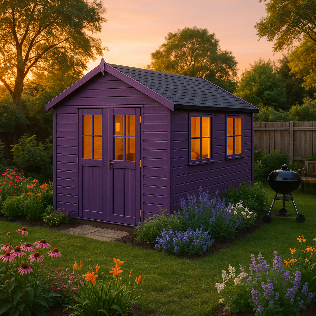 5L Mauveine Purple Exterior Paint - Tiger Sheds